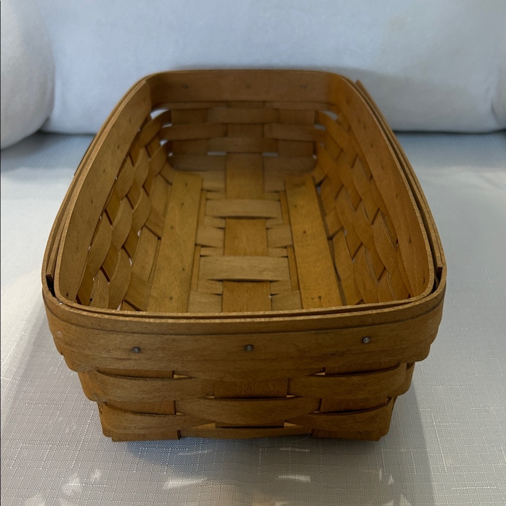 Longaberger Brown Woven Mail Basket - Picture 3 of 11